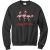 FLAMINGO MERRY CHRISTMAS SWEATSHIRT, CHRISTMAS SHIRT