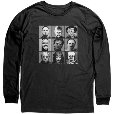 Pop horror bw halloween shirt