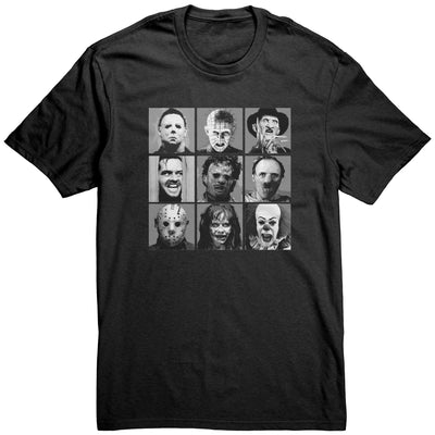 Pop horror bw halloween shirt