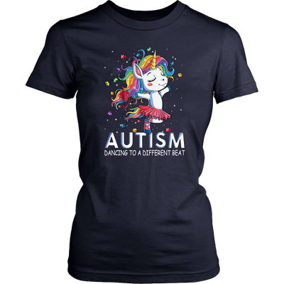 Autism Dancing Purple Navy Pink