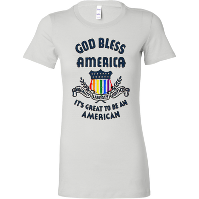 GOD-BLESS-AMERICA-IT'S-GREAT-TO-BE-AN-AMERICAN-LGBT-shirts-gay-pride-shirts-rainbow-lesbian-equality-clothing-women-shirt