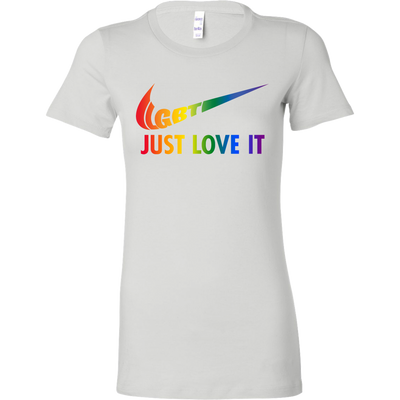 LGBT Just Love It Shirt 2018, LGBT Gay Lesbian Pride Shirt 2018 Bella Canvas