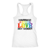 MARRIAGE-IS-ABOUT-LOVE-NOT-GENDER-LGBT-SHIRTS-gay-pride-rainbow-lesbian-equality-clothing-women-men-racerback-tank-tops