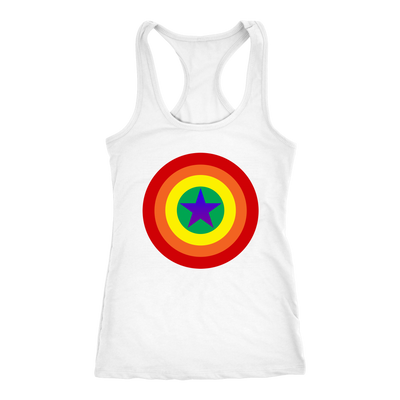 CAPTAIN-AMERICA-T-SHIRT-LGBT-SHIRTS-gay-pride-SHIRTS-rainbow-lesbian-equality-clothing-women-men-unisex-racerback-tank-tops