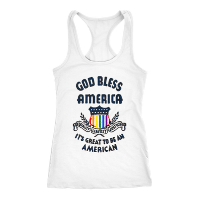 GOD-BLESS-AMERICA-IT'S-GREAT-TO-BE-AN-AMERICAN-LGBT-shirts-gay-pride-shirts-rainbow-lesbian-equality-clothing-women-men-racerback-tank-tops