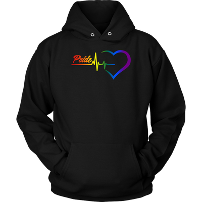 Pride Heartbeat Rainbow Shirt, LGBT Shirt, Nurse Shirt