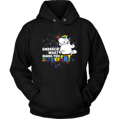 Unicorn-Embrace-What-Makes-You-Different-Shirt-autism-shirts-autism-awareness-autism-shirt-for-mom-autism-shirt-teacher-autism-mom-autism-gifts-autism-awareness-shirt- puzzle-pieces-autistic-autistic-children-autism-spectrum-clothing-women-men-unisex-hoodie