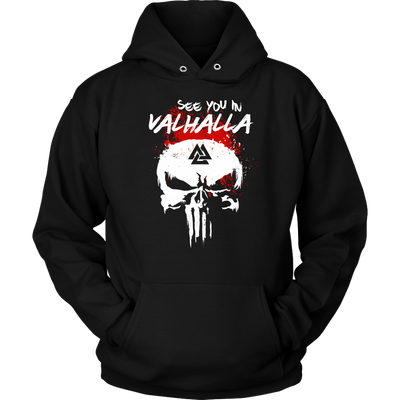 See You in Valhalla Skull Odin Viking Shirt, Horror Shirt