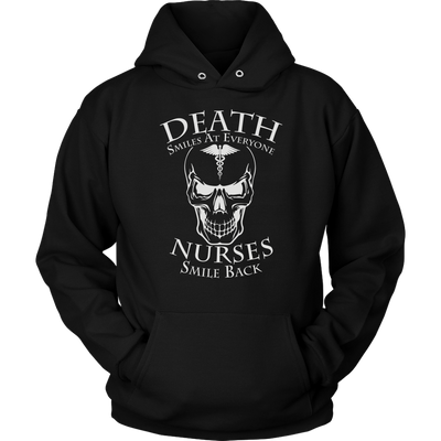 Death-Smiles-at-Everyone-Nurses-Smile-Back-Shirts-nurse-shirt-nurse-gift-nurse-nurse-appreciation-nurse-shirts-rn-shirt-personalized-nurse-gift-for-nurse-rn-nurse-life-registered-nurse-clothing-women-men-unisex-hoodie