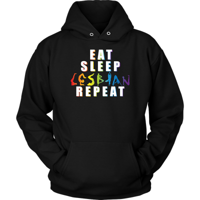 EAT-SLEEP-LESBIAN-REPEAT-LGBT-SHIRTS-gay-pride-rainbow-lesbian-equality-clothing-women-men-unisex-hoodie