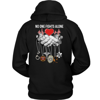 No One Fights Alone Shirt, Nurse Shirt, Back Shirt