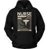 Nurse T-shirt. Nurse Facts Daily Value. Funny Nurse Hoodie, Nurse Tshirt, Nurse Shirt, Nurse Gift, Gift for Nurse, Nurse, Gift for Her.