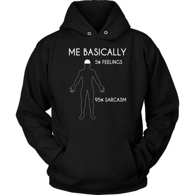Me-Basically-5-%-Feelings-95-%-Sarcasm-Shirt-funny-shirt-funny-shirts-sarcasm-shirt-humorous-shirt-novelty-shirt-gift-for-her-gift-for-him-sarcastic-shirt-best-friend-shirt-clothing-women-men-unisex-hoodie