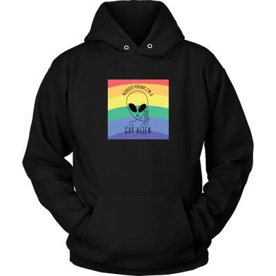 Nobody-Knows-I'm-a-Gay-Alien-Shirts-LGBT-SHIRTS-gay-pride-shirts-gay-pride-rainbow-lesbian-equality-clothing-women-men-unisex-hoodie