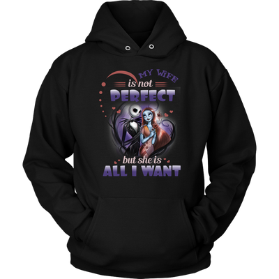 My Wife is Not Prefect But She is All I Want Shirt, Jack Sally Shirt, The Nightmare Before Christmas Shirt