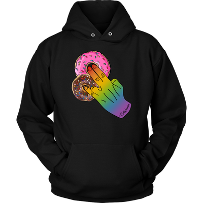 Dunkin-Donuts-Only-Human-Hand-Shirt-LGBT-SHIRTS-gay-pride-shirts-gay-pride-rainbow-lesbian-equality-clothing-women-men-unisex-hoodie