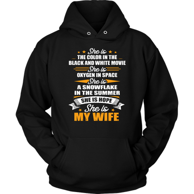 She-is-Hope-She-is-My-Wife-Shirt-husband-shirt-husband-t-shirt-husband-gift-gift-for-husband-anniversary-gift-family-shirt-birthday-shirt-funny-shirts-sarcastic-shirt-best-friend-shirt-clothing-women-men-unisex-hoodie
