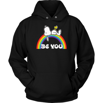 Be-You-Shirts-Snoopy-Shirts-LGBT-SHIRTS-gay-pride-shirts-gay-pride-rainbow-lesbian-equality-clothing-women-men-unisex-hoodie