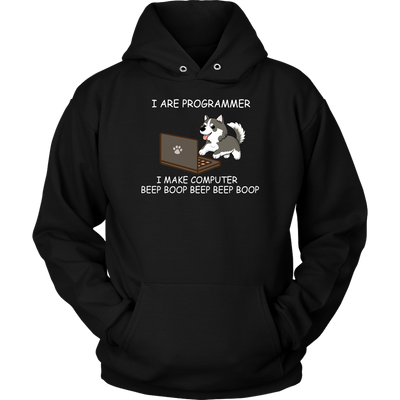 I Are Programmer I Make Computer Beep Funny Cute Dog Shirt