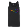 Pride Heartbeat Rainbow Shirt, LGBT Shirt, Nurse Shirt