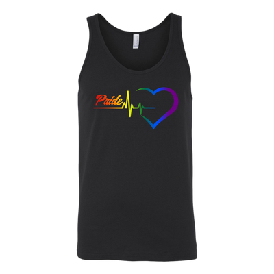 Pride Heartbeat Rainbow Shirt, LGBT Shirt, Nurse Shirt