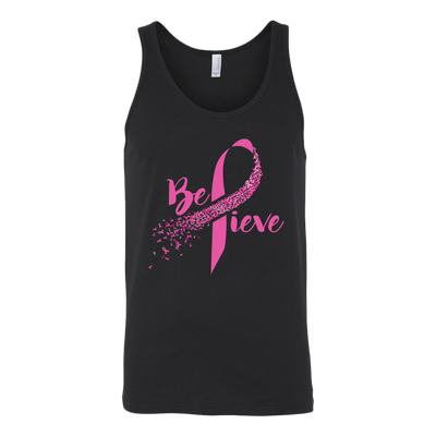 Believe-Pink-Ribbon-breast-cancer-shirt-breast-cancer-cancer-awareness-cancer-shirt-cancer-survivor-pink-ribbon-pink-ribbon-shirt-awareness-shirt-family-shirt-birthday-shirt-best-friend-shirt-clothing-men-women-unisex-tank-tops