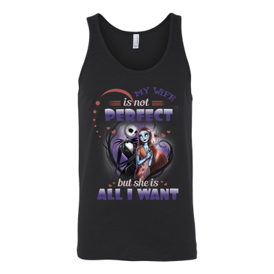 My Wife is Not Prefect But She is All I Want Shirt, Jack Sally Shirt, The Nightmare Before Christmas Shirt