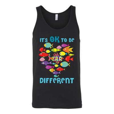 It's-Ok-To-Be-Different-Shirts-autism-shirts-autism-awareness-autism-shirt-for-mom-autism-shirt-teacher-autism-mom-autism-gifts-autism-awareness-shirt- puzzle-pieces-autistic-autistic-children-autism-spectrum-clothing-women-men-unisex-tank-tops