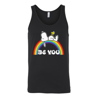 Be-You-Shirts-Snoopy-Shirts-LGBT-SHIRTS-gay-pride-shirts-gay-pride-rainbow-lesbian-equality-clothing-women-men-unisex-tank-tops