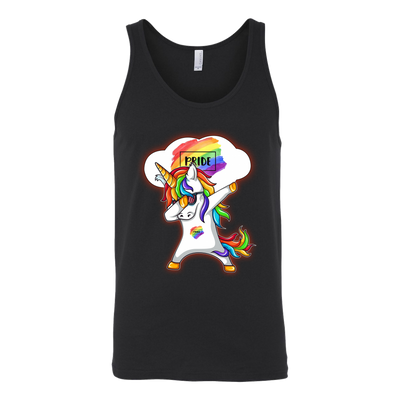 Dabbing-Unicorn-Shirts-LGBT-SHIRTS-gay-pride-shirts-gay-pride-rainbow-lesbian-equality-clothing-women-men-unisex-tank-tops