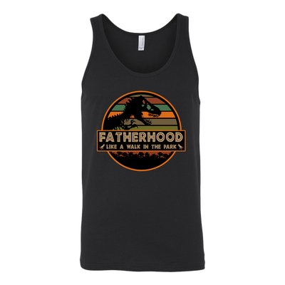 Fatherhood-Like-A-Walk-In-The-Parks-dad-shirt-father-shirt-fathers-day-gift-new-dad-gift-for-dad-funny-dad shirt-father-gift-new-dad-shirt-anniversary-gift-family-shirt-birthday-shirt-funny-shirts-sarcastic-shirt-best-friend-shirt-clothing-women-men-unisex-tank-tops