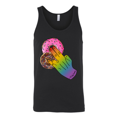Dunkin-Donuts-Only-Human-Hand-Shirt-LGBT-SHIRTS-gay-pride-shirts-gay-pride-rainbow-lesbian-equality-clothing-women-men-unisex-tank-tops