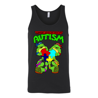 Support Advocate Educate Autism Shirt, Ninja Turtle Shirt, Autism Awareness Shirt