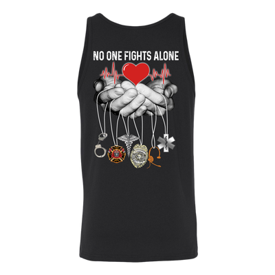 No One Fights Alone Shirt, Nurse Shirt, Back Shirt