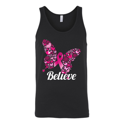 Believe-Butterfly-breast-cancer-shirt-breast-cancer-cancer-awareness-cancer-shirt-cancer-survivor-pink-ribbon-pink-ribbon-shirt-awareness-shirt-family-shirt-birthday-shirt-best-friend-shirt-clothing-women-men-unisex-tank-tops