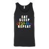 EAT-SLEEP-LESBIAN-REPEAT-LGBT-SHIRTS-gay-pride-rainbow-lesbian-equality-clothing-women-men-unisex-tank-tops