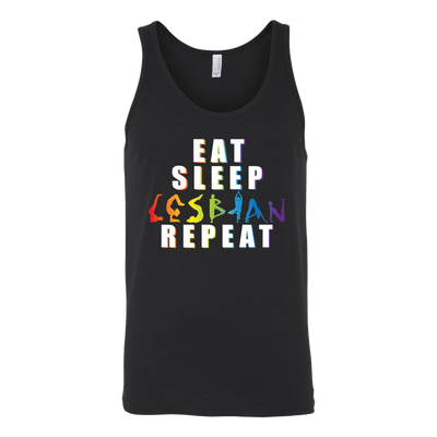 EAT-SLEEP-LESBIAN-REPEAT-LGBT-SHIRTS-gay-pride-rainbow-lesbian-equality-clothing-women-men-unisex-tank-tops