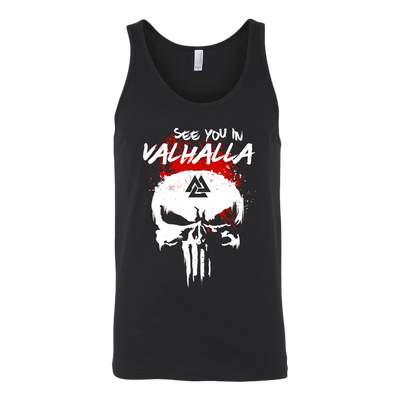 See You in Valhalla Skull Odin Viking Shirt, Horror Shirt
