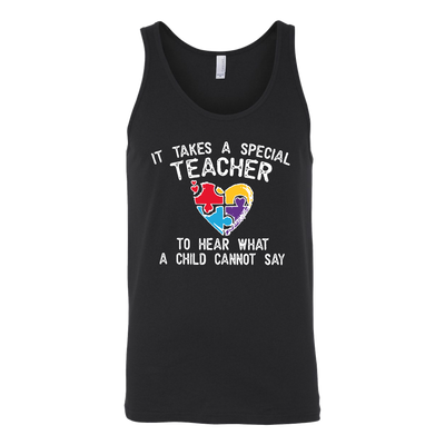 It-Takes-A-Special-Teacher-to-Hear-What-A-Child-Cannot-Say-Shirts-autism-shirts-autism-awareness-autism-shirt-for-mom-autism-shirt-teacher-autism-mom-autism-gifts-autism-awareness-shirt- puzzle-pieces-autistic-autistic-children-autism-spectrum-clothing-women-men-unisex-tank-tops