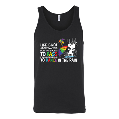 Life-Is-Not-About-Waiting-for-the-Storm-to-Pass-Shirts-Snoopy-Shirts-LGBT-shirts-gay-pride-shirts-rainbow-lesbian-equality-clothing-women-men-unisex-tank-tops