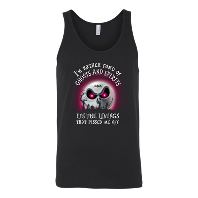 The Nightmare Before Christmas Shirt, I'm Rather Fond Of Ghost and Spirits It's The Living That Pissed Me Off