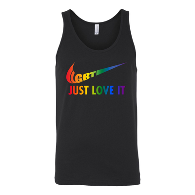 LGBT-JUST-LOVE-IT-LGBT-SHIRTS-gay-pride-SHIRTS-rainbow-lesbian-equality-clothing-women-men-unisex-tank-tops