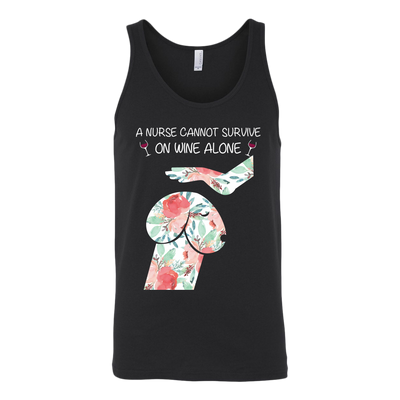 Nurse Dogs Shirt, A Nurse Cannot Survive on Wine Alone Shirt