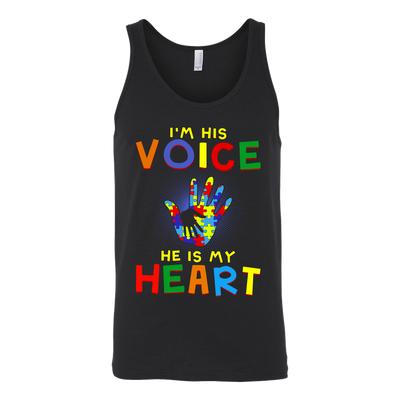 I'm His Voice He Is My Heart Shirts, Autism Shirts