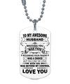 Dog tag to my husband gift, Father day gift, Christmas gift, Necklace gift