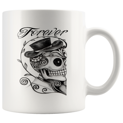 Kissing Couple Sugar Skull Mug, Forever Together Mug