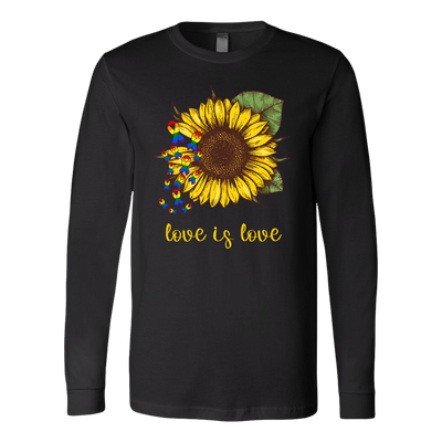 Love is Love Sunflower Shirt, LGBT Shirt, Pride Shirt