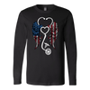 Nurse Angel Wings American Flag, Nurse Shirt