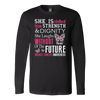 She Is Clothed With Strength Dignity Shirt, Breast Cancer Shirt