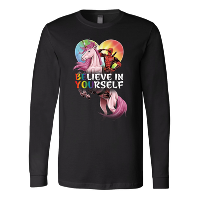 DEADPOOL-BELIEVE-IN-YOURSELF-LGBT-shirts-gay-pride-shirts-rainbow-lesbian-equality-clothing-men-women-long-sleeve-shirt